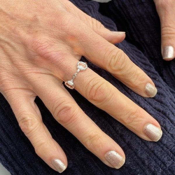 Reeves & Reeves Pave Snaffle Ring