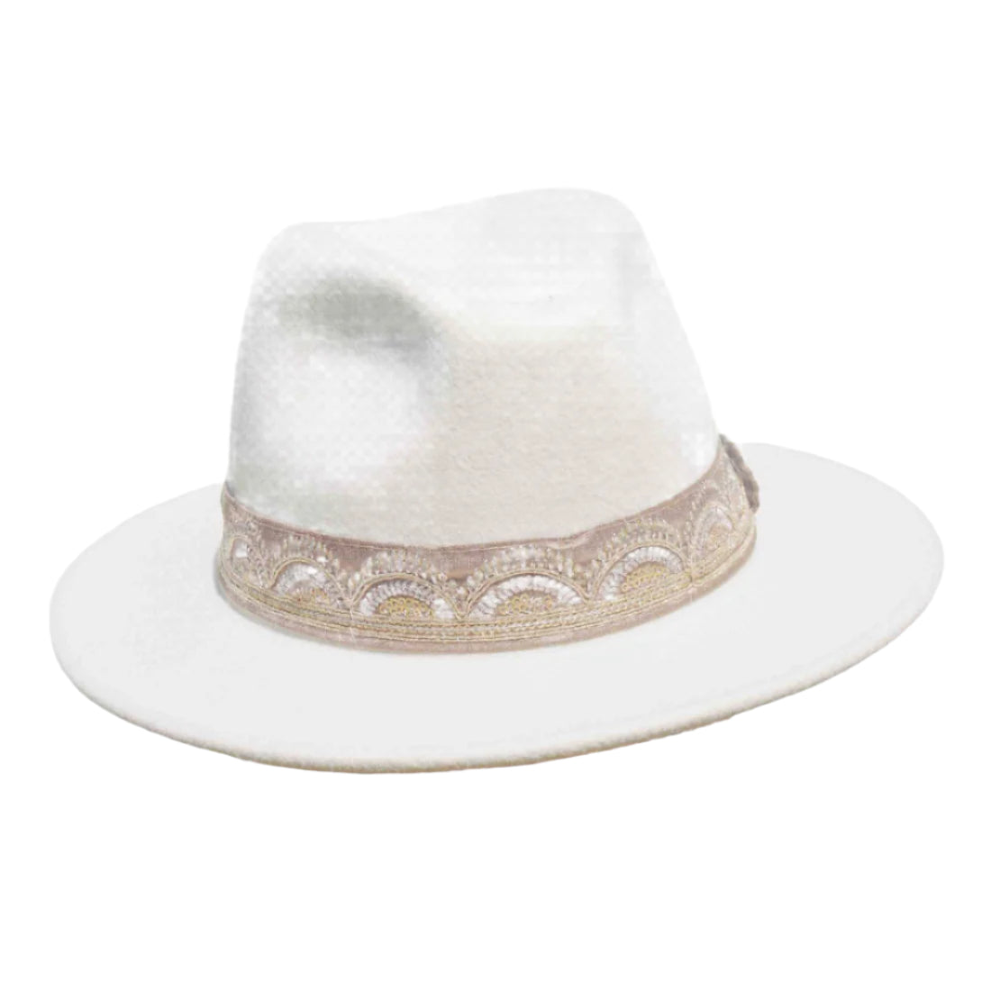 Maradji Jim Felt Hat Velvet Sequin Trim