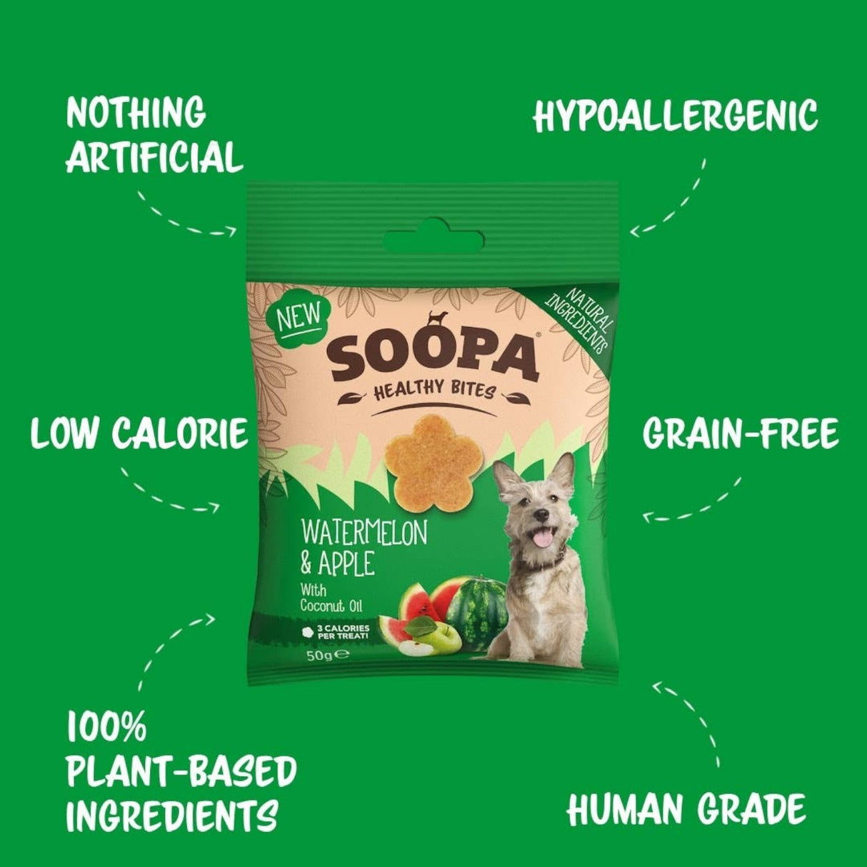 Soopa Watermelon & Apple Dog Treats