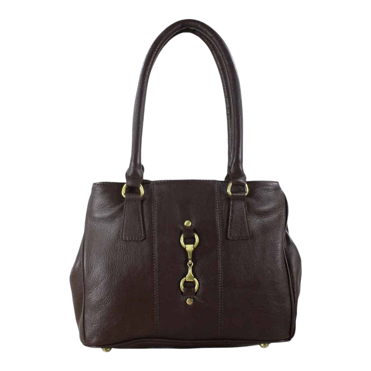 Grays 1922 Sadie Handbag with Snaffle - Brown Leather