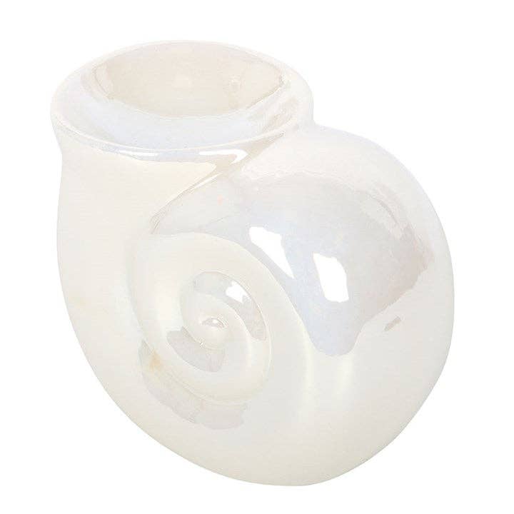 Something Different Pearlescent Spiral Shell Coastal Oil Burner