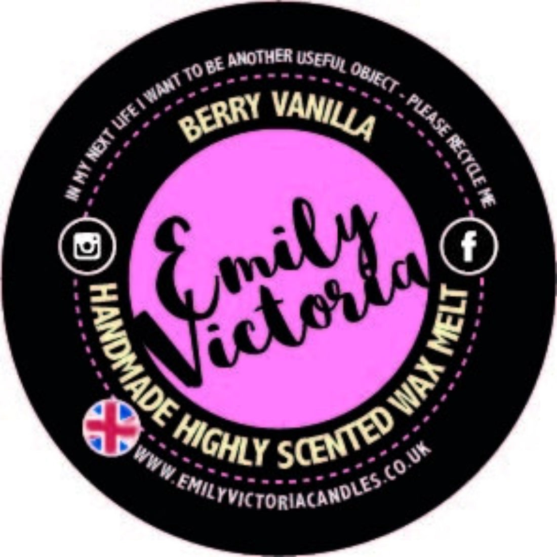 Emily Victoria Berry Vanilla Wax Melt
