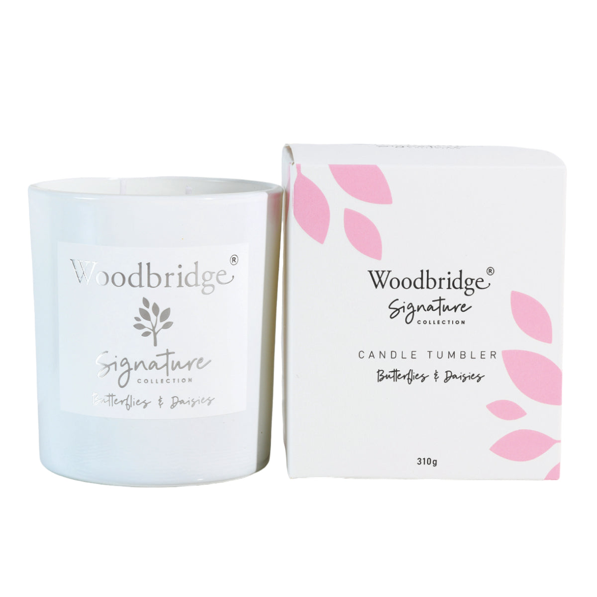 Woodbridge Butterflies & Daisies Tumbler Candle