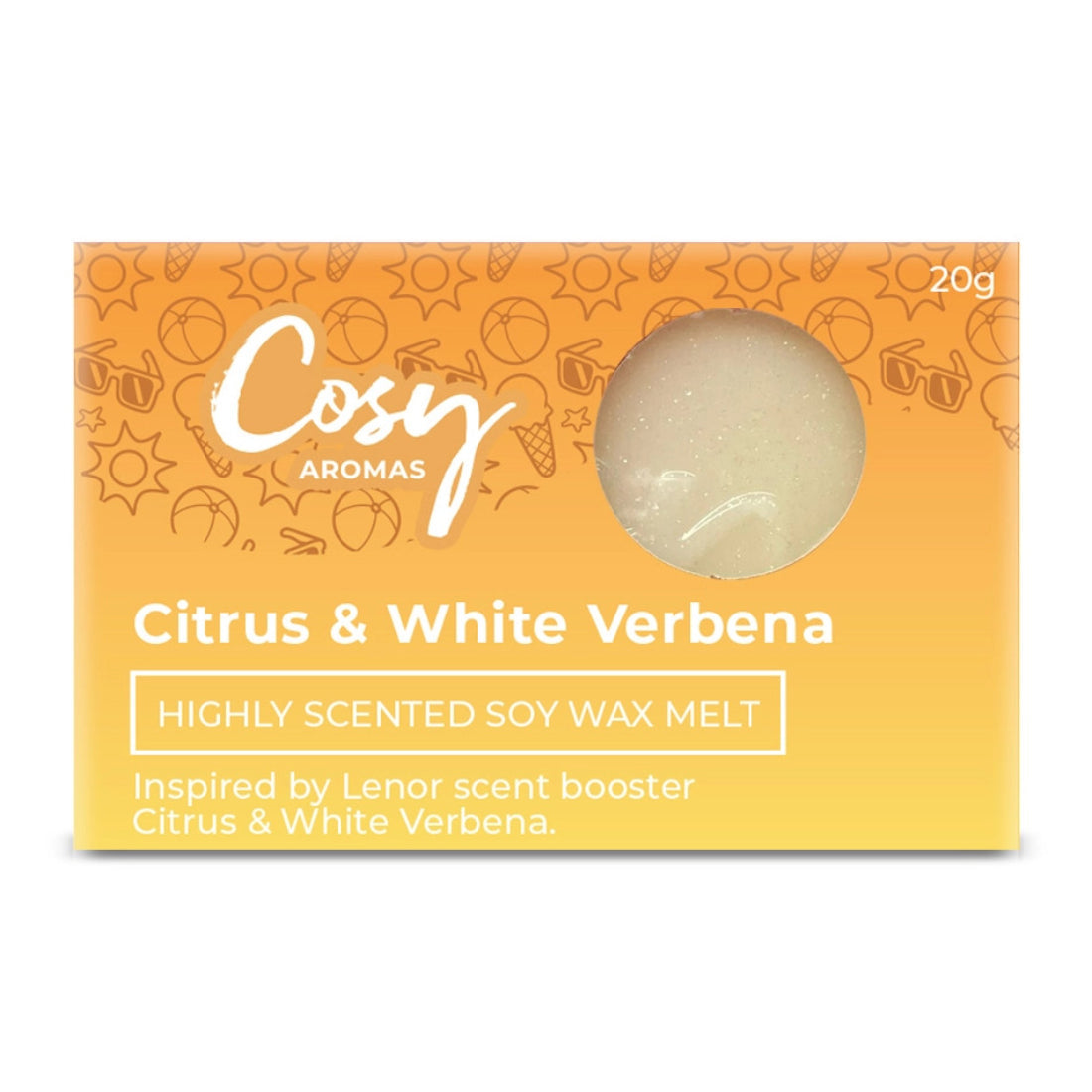 Cosy Aromas Citrus & White Verbena Wax Melt