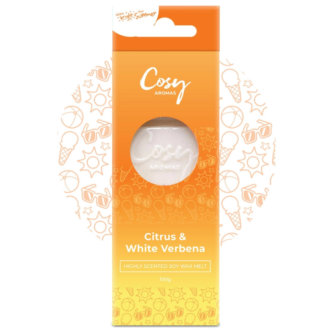 Cosy Aromas Citrus & White Verbena Wax Melt
