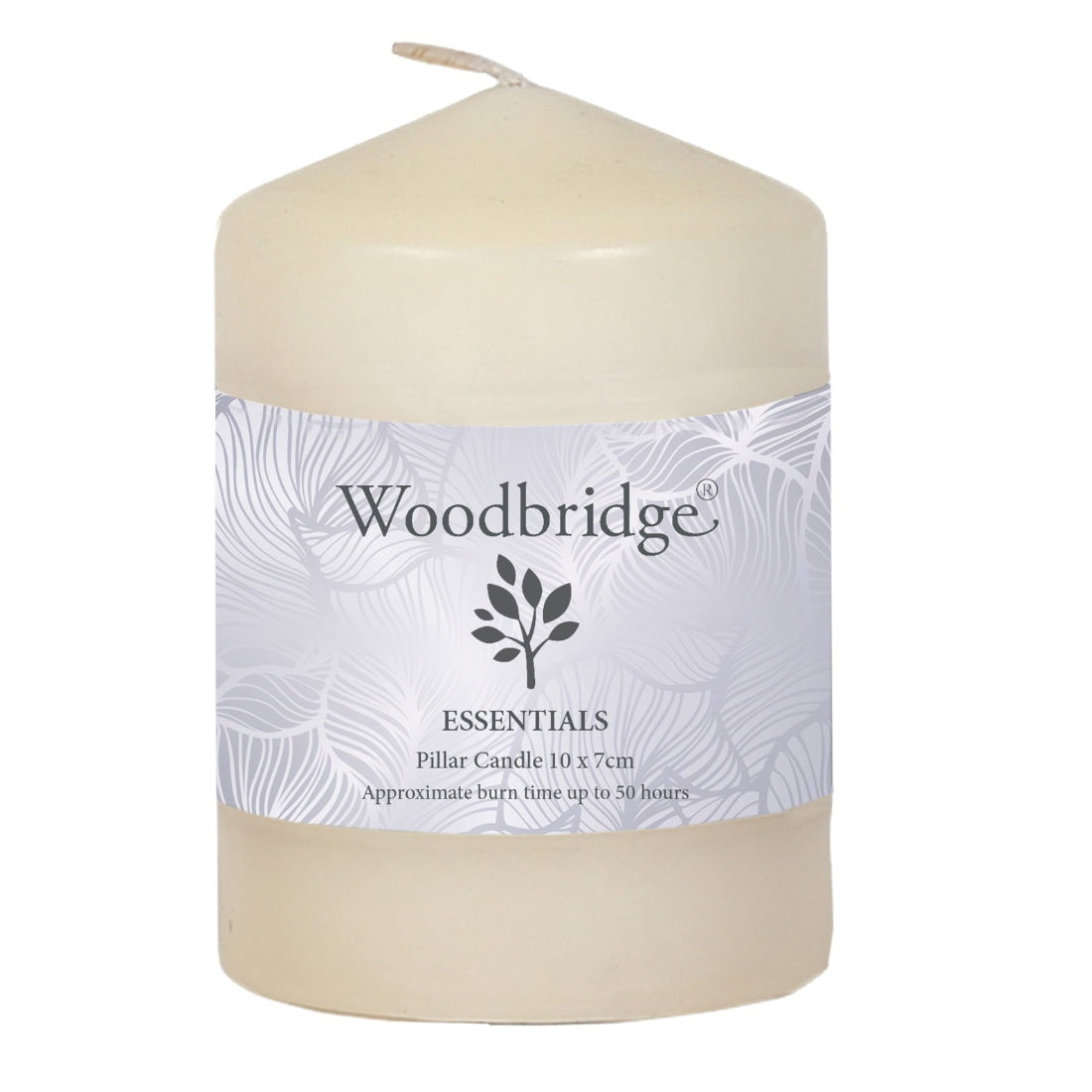 Woodbridge Ivory Unscented Pillar Candle