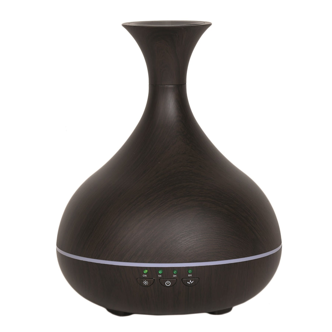 Aromatize LED Ultrasonic Diffuser - Vase Dark Wood