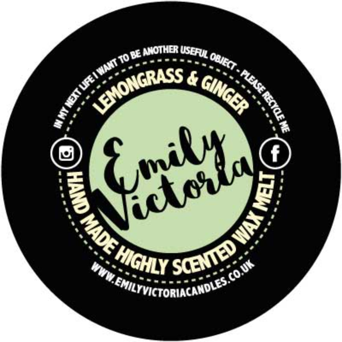 Emily Victoria Lemongrass & Ginger Wax Melt