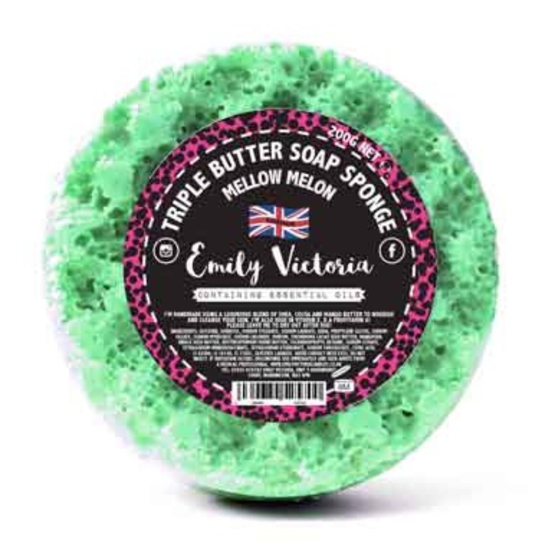 Mellow Melon Triple Butter Soap Sponge