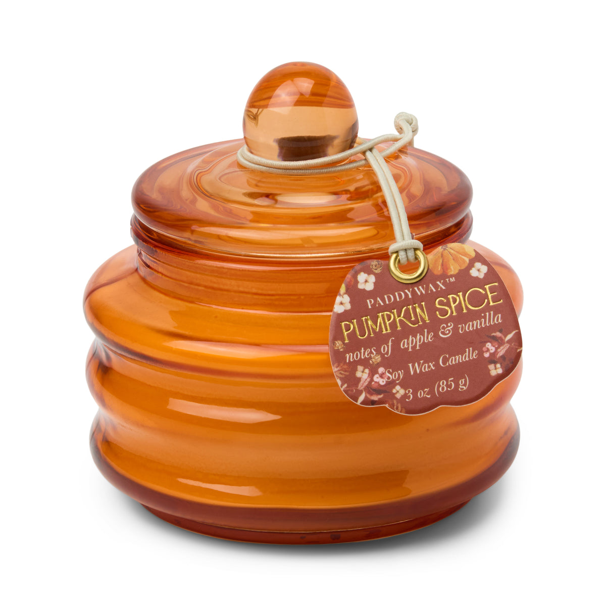 Paddywax Beam Glass Candle - Orange - Pumpkin Spice