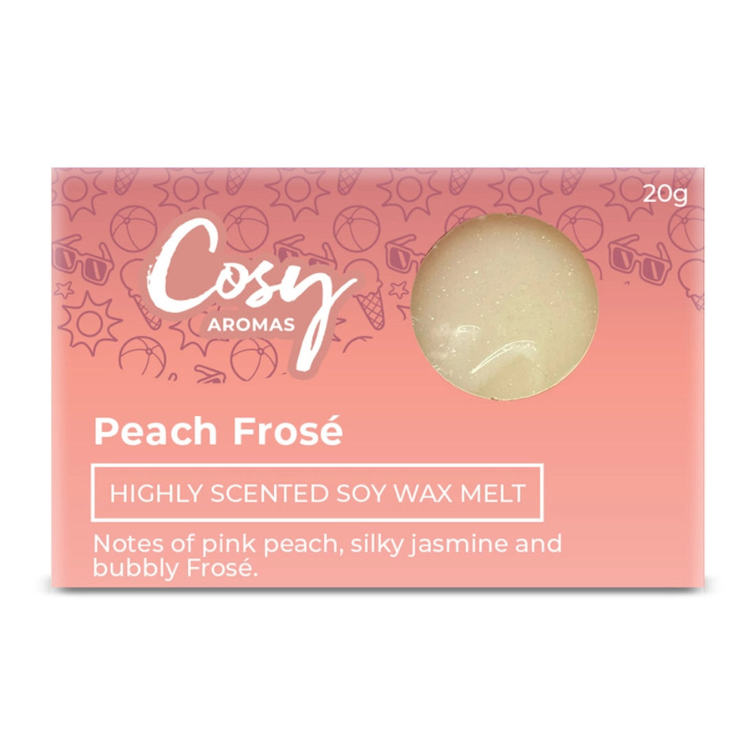 Cosy Aromas Peach Frosé Wax Melt