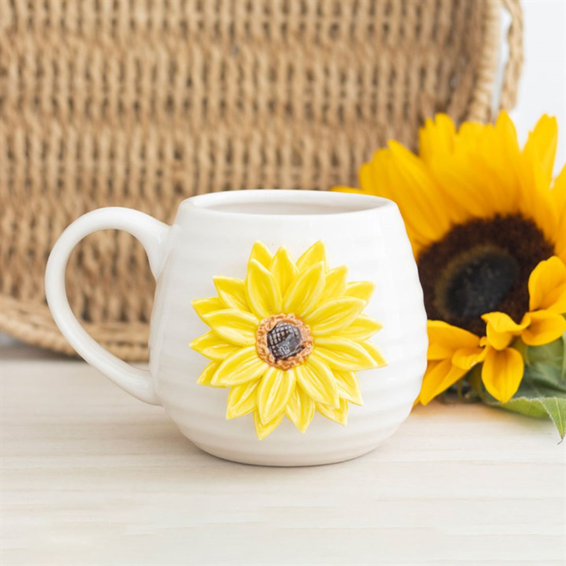SD Hello Sunshine Mug with 3D Sunflower