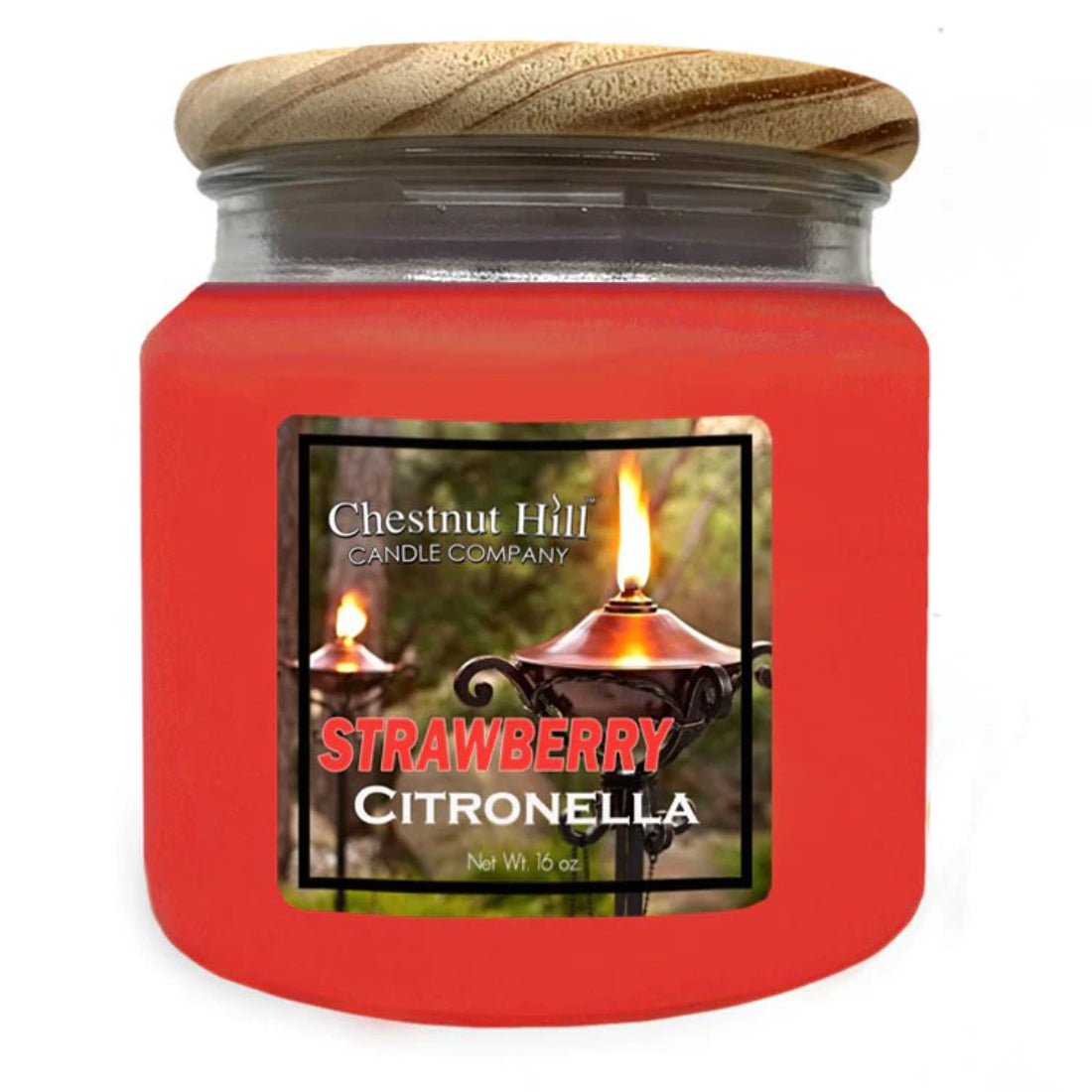 Chestnut Hill Strawberry Citronella Jar Candle