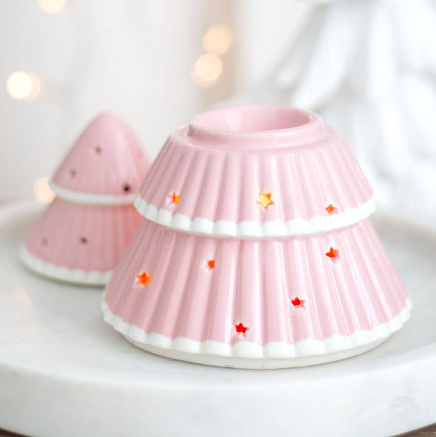 Something Different Pink Christmas Tree Oil Burner