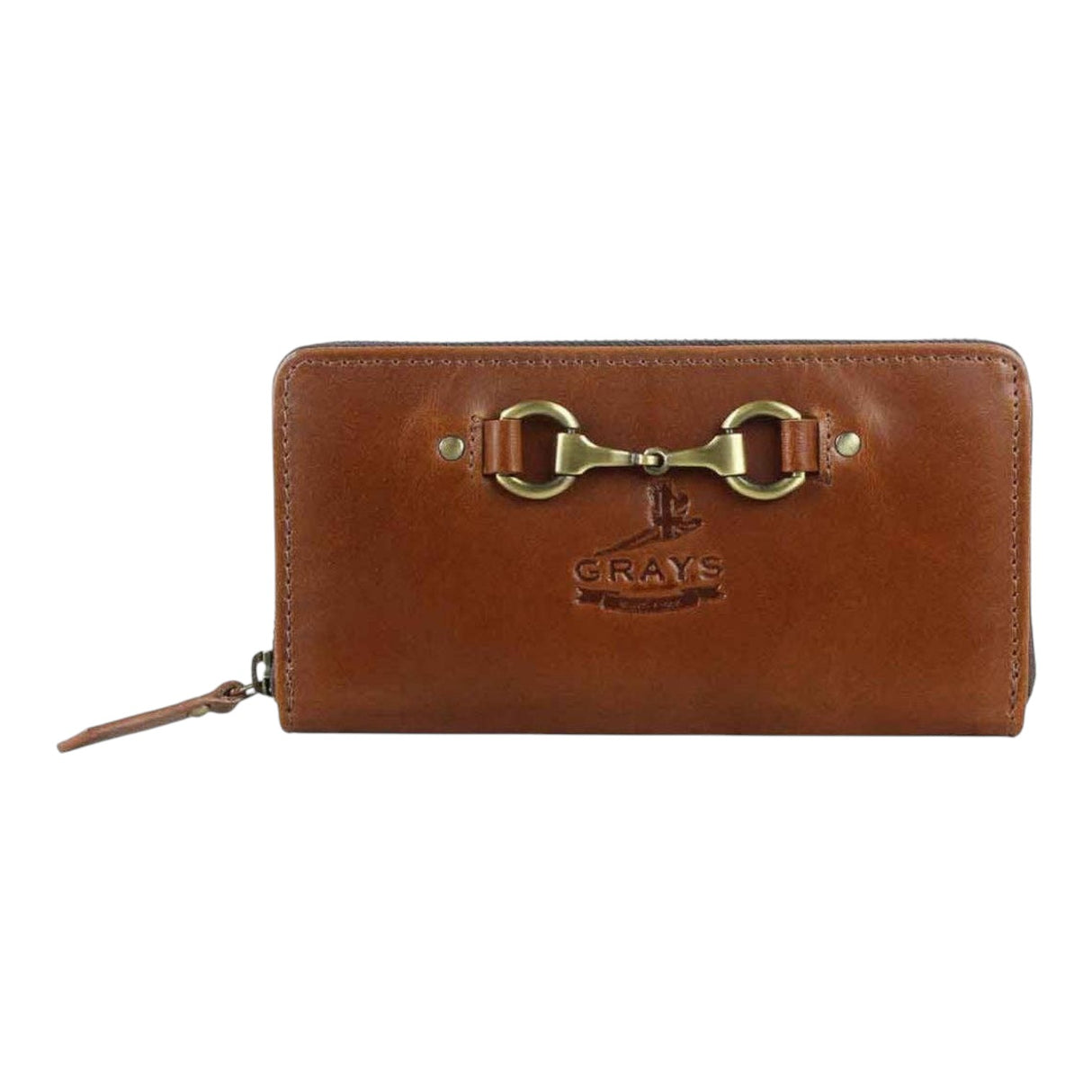 Grays 1922 Sally Snaffle Purse in Natural Leather
