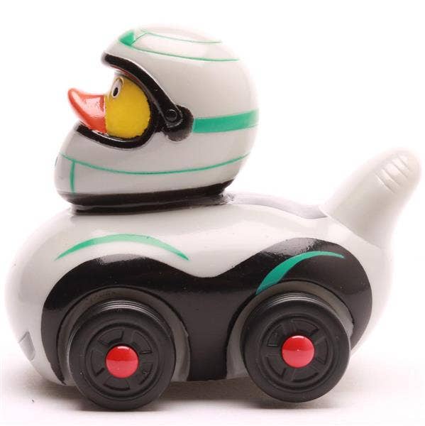 Duckshop Silver Ducks on Wheels Rubber Duck
