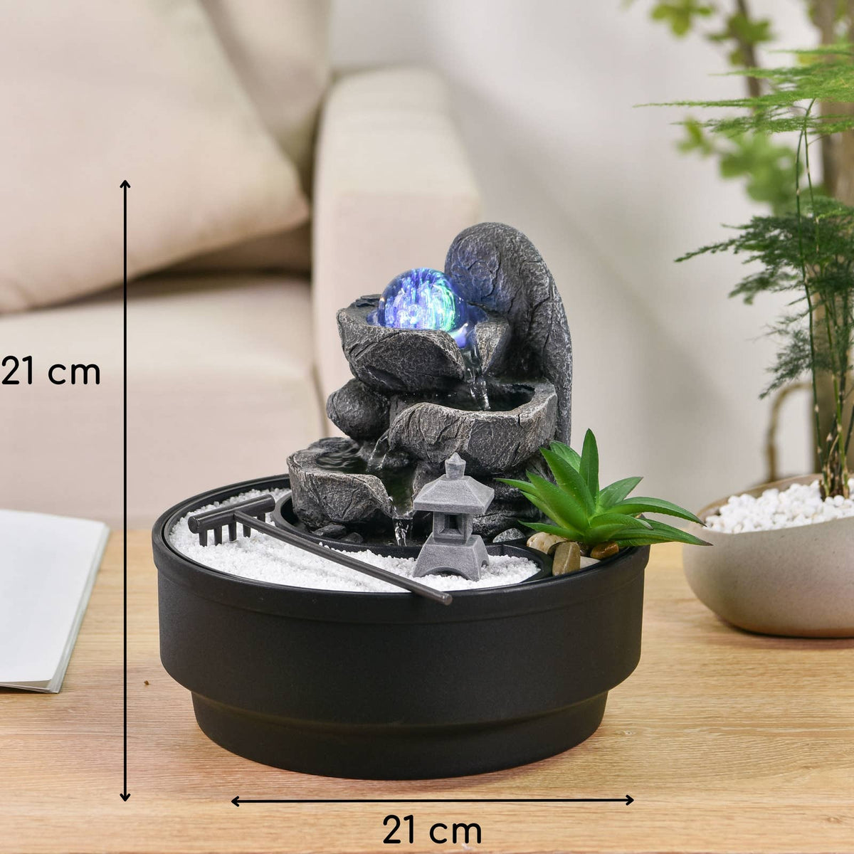 Zen Aroma Zen Garden & Bogota Indoor Fountain