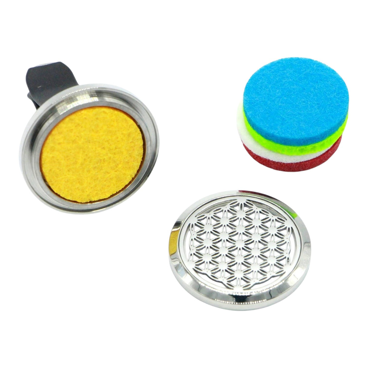 Zen Aroma Car Diffuser Clip'Arôme - Flower of Life