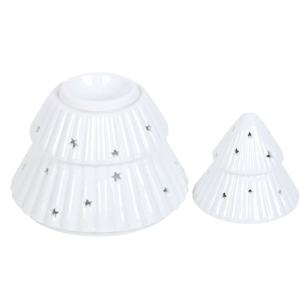 SD White Christmas Tree  Burner