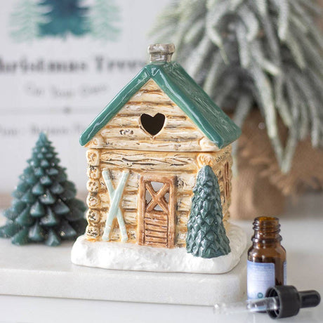 Something Different Winter Cabin Ski Chalet Oil Burner