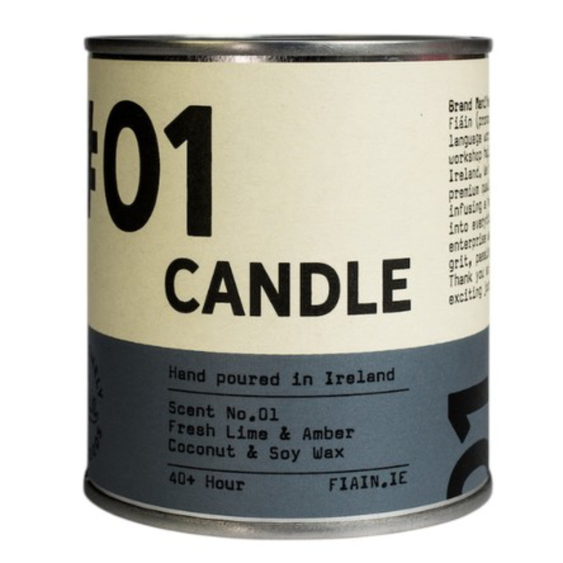 FAIN Candle 01 | Fresh Lime & Amber