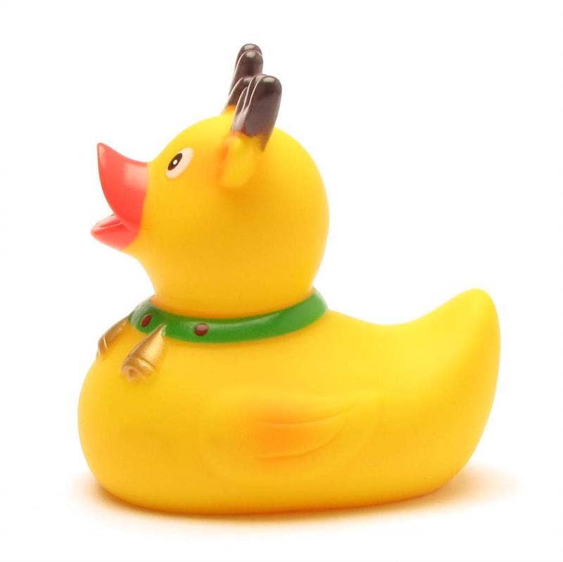 Duckshop Reindeer with Bell Rubber Duck