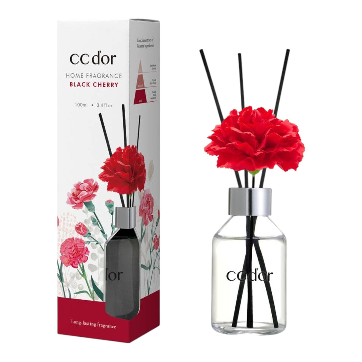Cocodor Flower Reed Diffuser - Black Cherry Fragrance