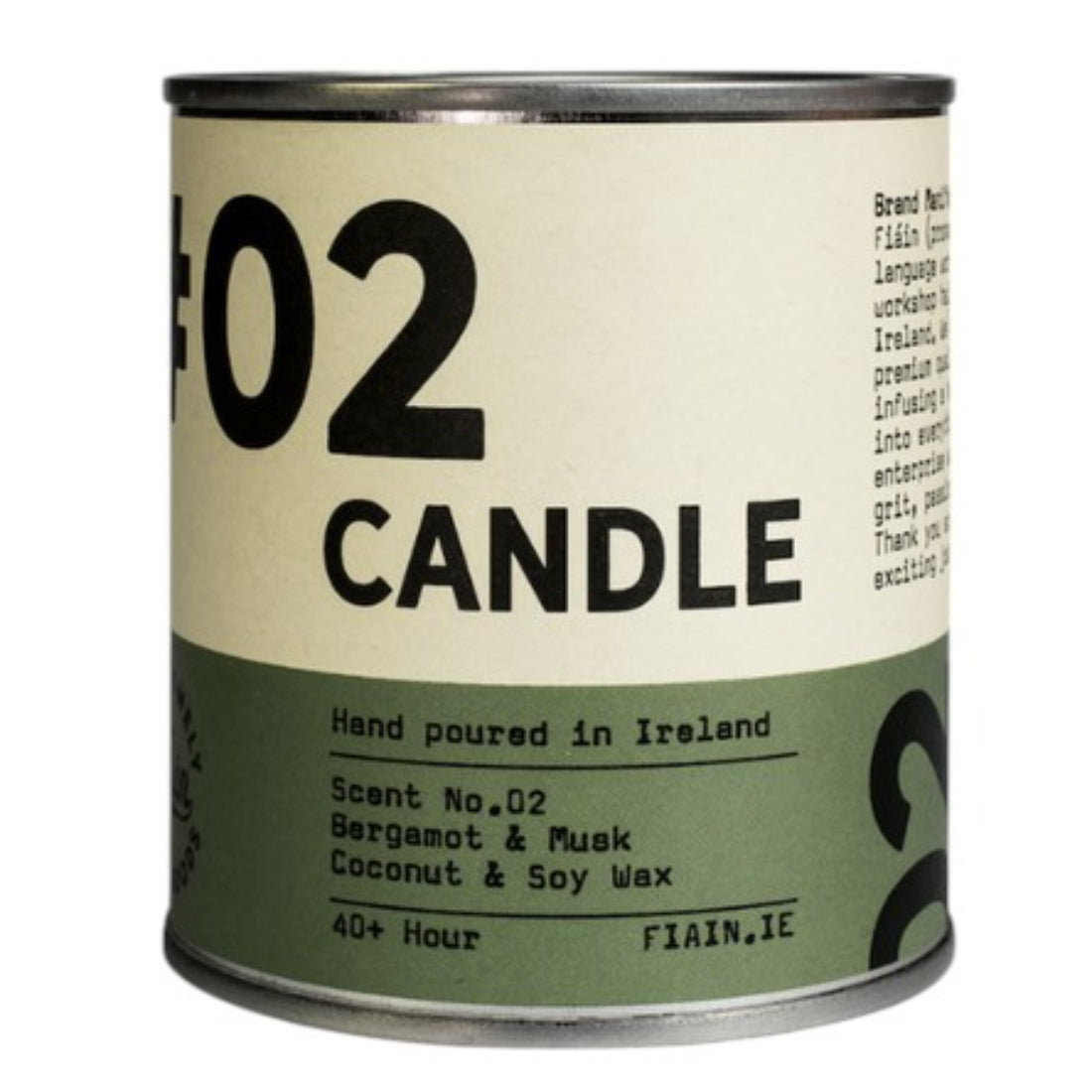 FAIN Candle 02 | Bergamot & Musk