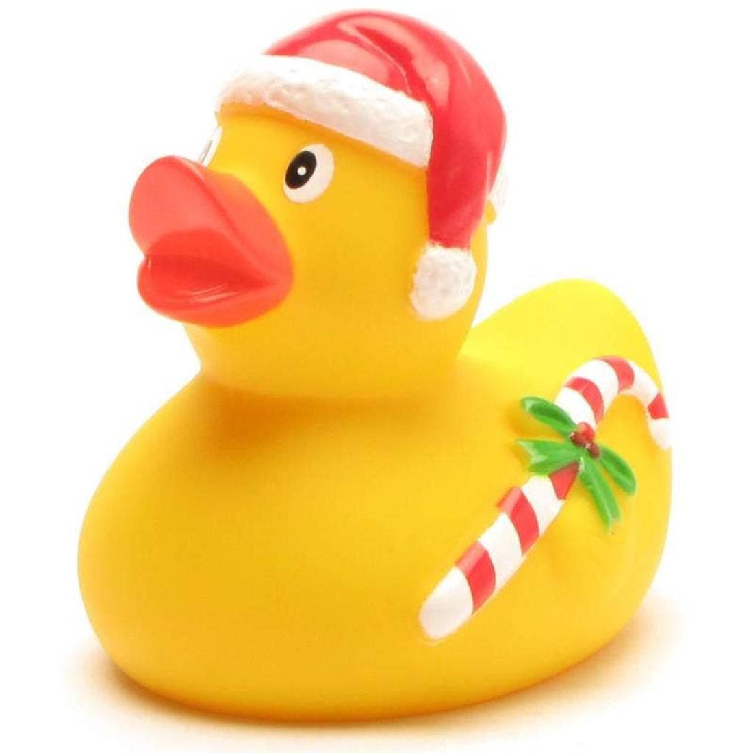 Duckshop Santa Claus with Candy Cane Rubber Duck
