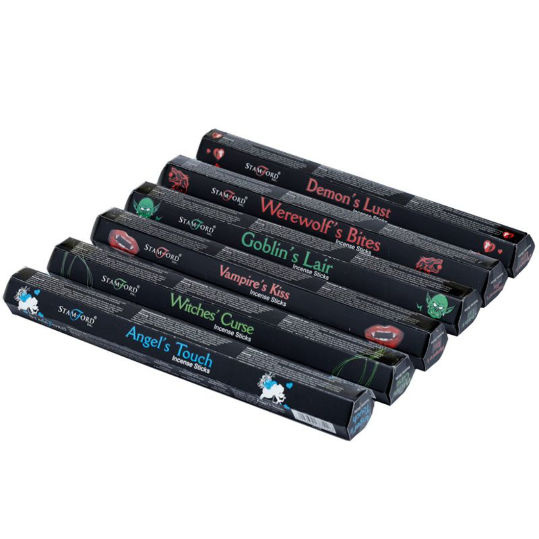 Stamford Hex Black Incense Sticks 6 Pack