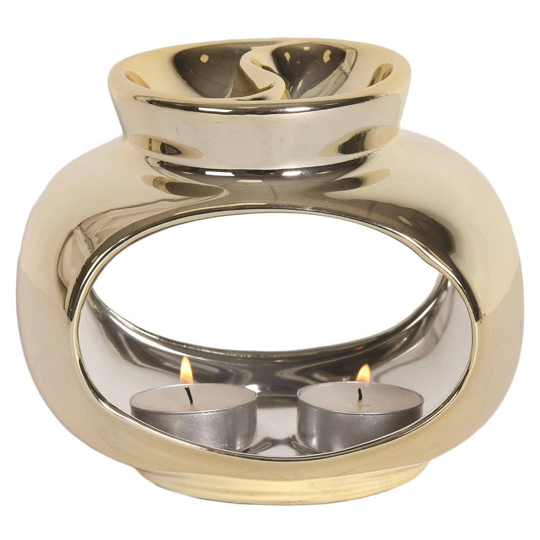 Aromatize Champagne Oval Double Burner