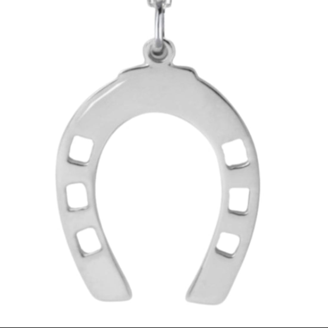 Talisman Large Silver Horseshoe Necklace