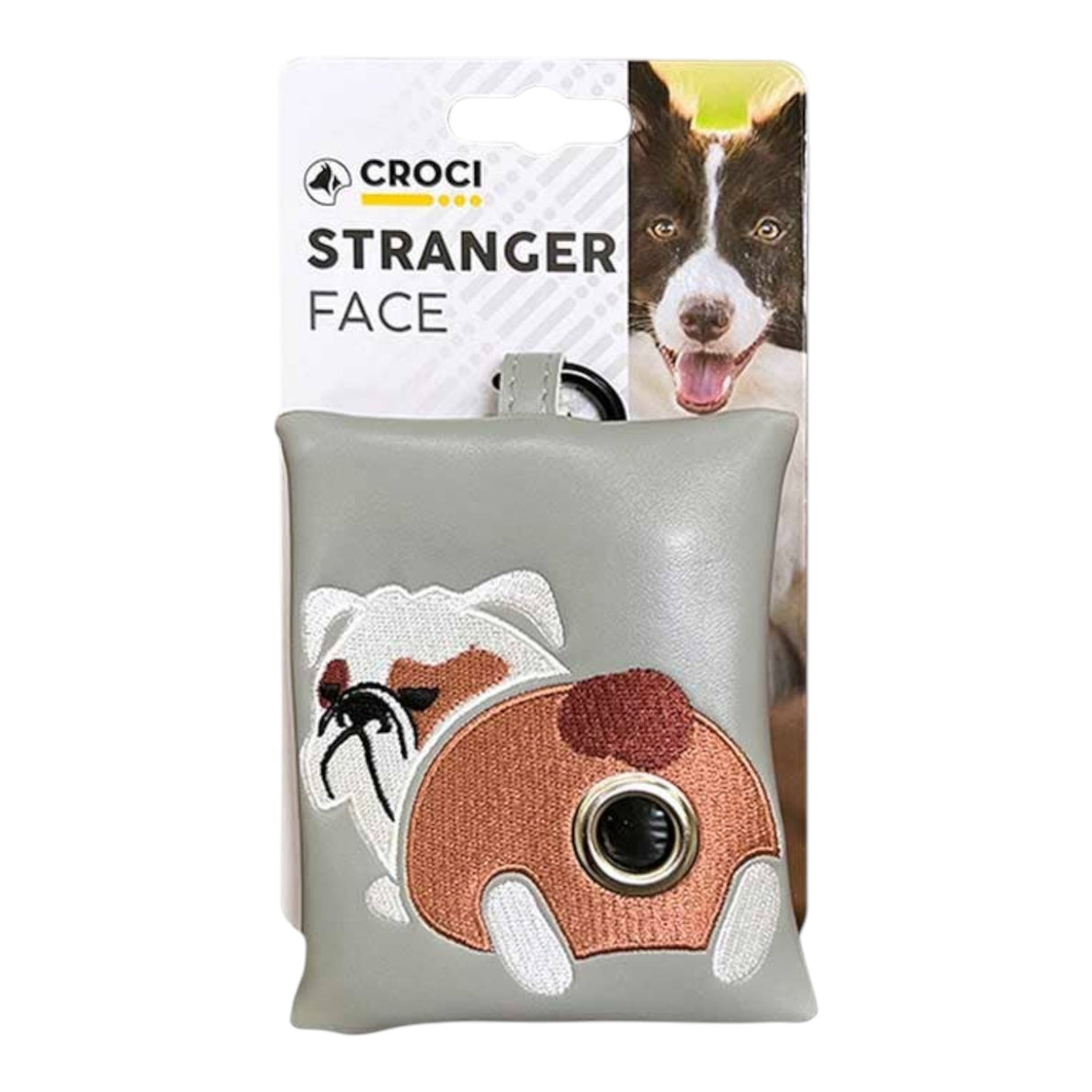 Croci Dog Poop Bag Holder - Stranger Face - Crosses