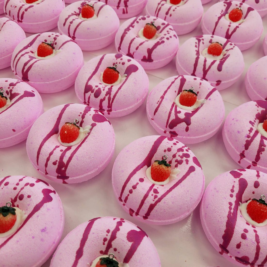 MLBS Strawberry Cheesecake Donut Bath Bomb