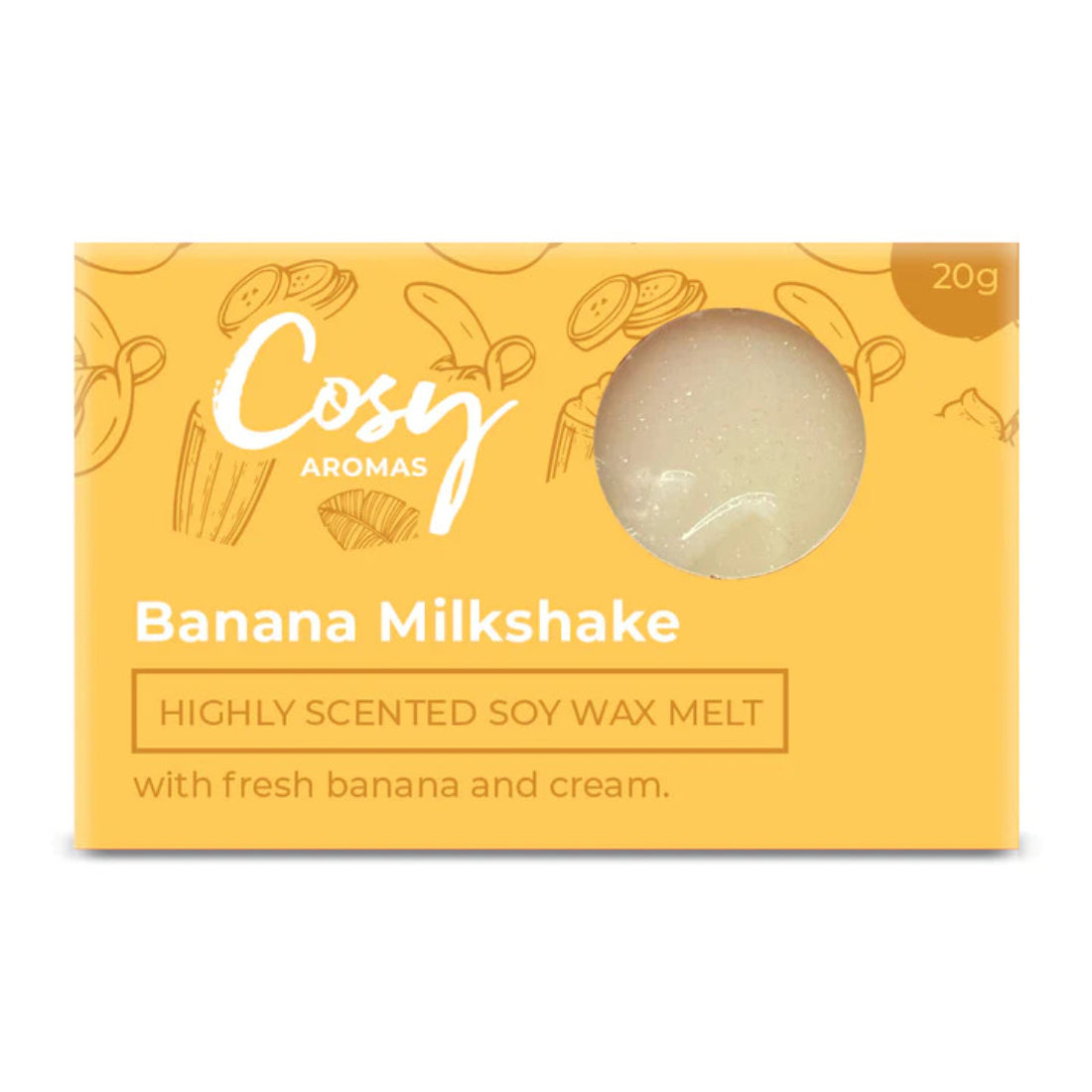 Cosy Aromas Banana Milkshake Wax Melt