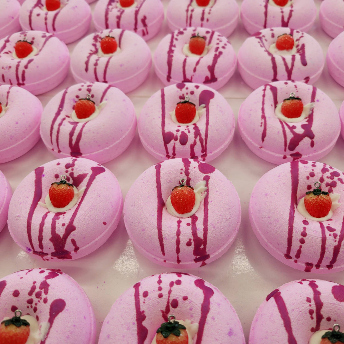 MLBS Strawberry Cheesecake Donut Bath Bomb