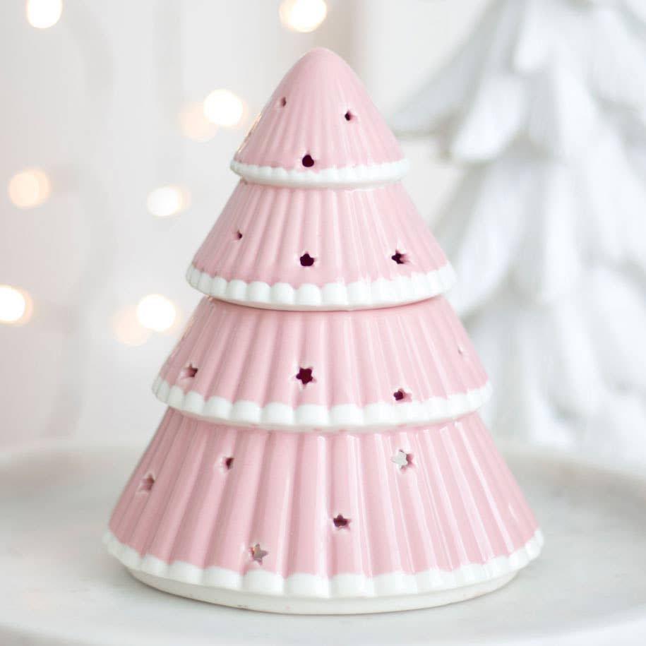 Something Different Pink Christmas Tree Oil Burner