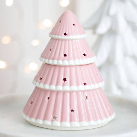 Something Different Pink Christmas Tree Oil Burner