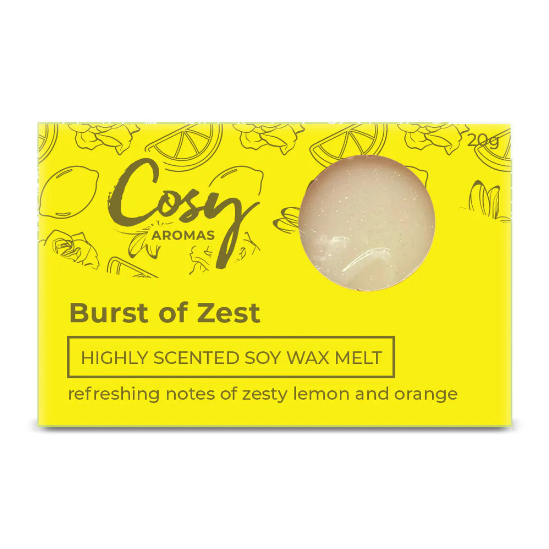 Cosy Aromas Burst of Zest Wax Melt