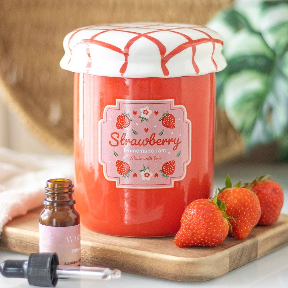SD Strawberry Jam Jar Wax Burner