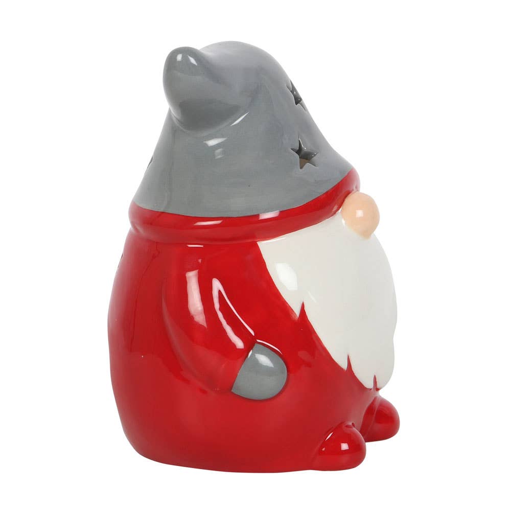 Something Different Red and Grey Gonk Tealight Holder