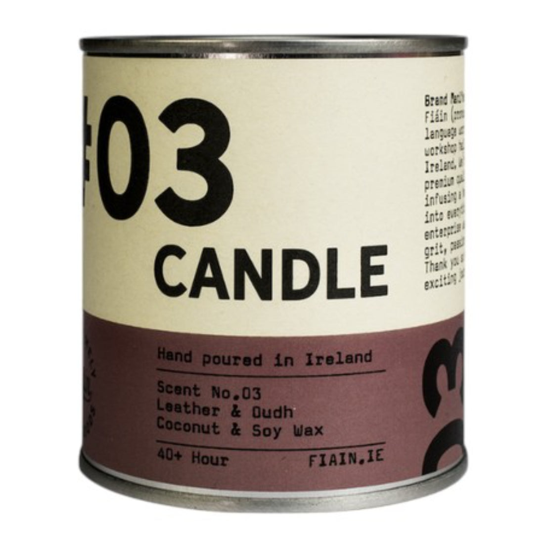 FAIN Candle 03 | Leather & Oudh