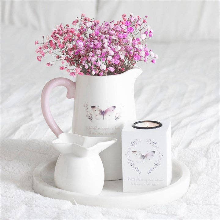 Something Different White Butterfly Oil Burner