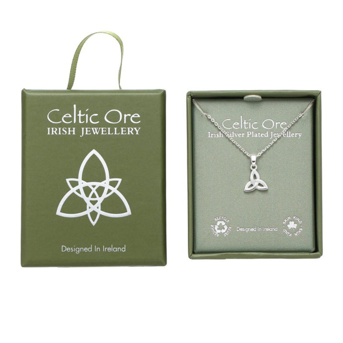 Celtic Ore Plain Trinity Necklace
