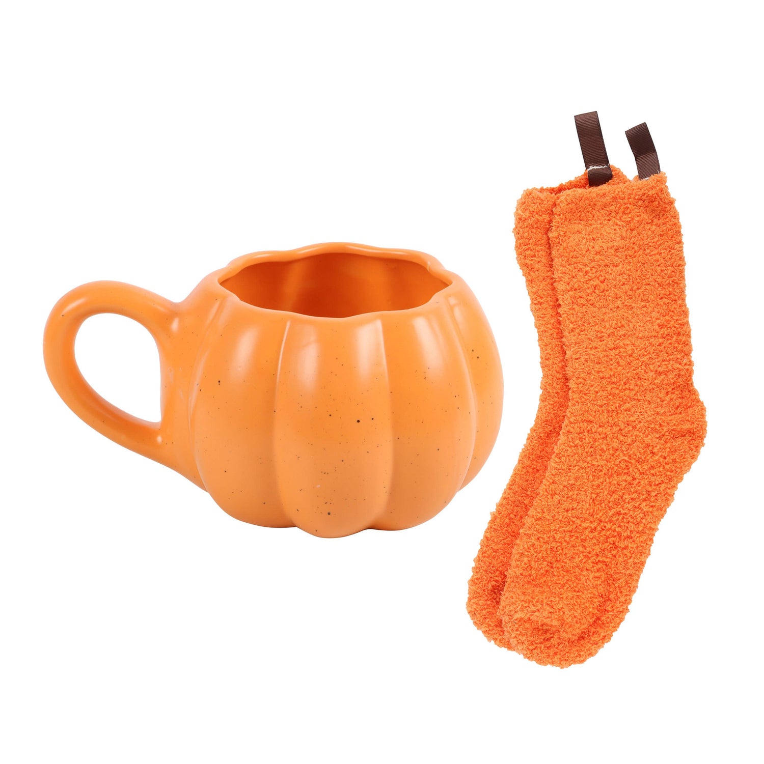 SD Pumpkin Shaped Mug and Socks Set