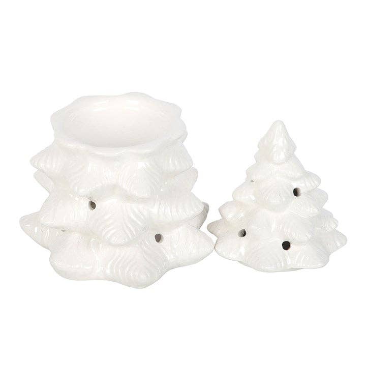 Something Different White Winter Fir Tree Wax Burner