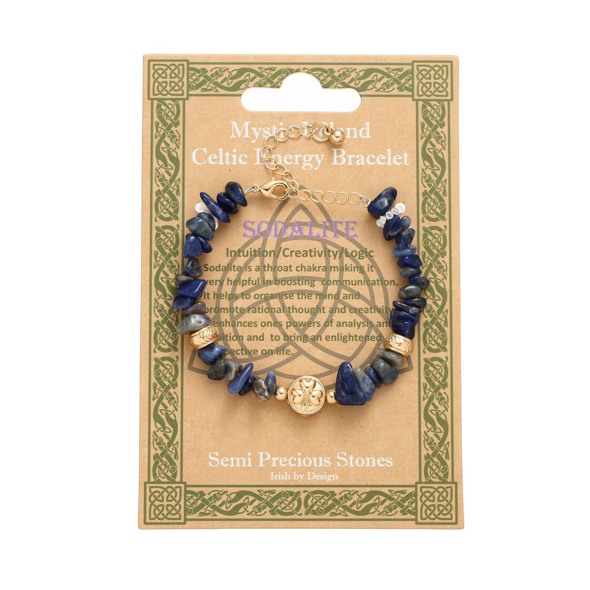 Celtic Ore Bracelet Chip Blue Sodalite