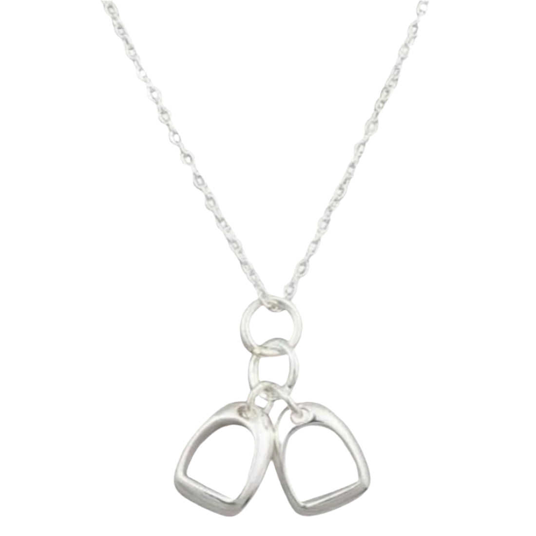 Reeves Two Stirrup Charm Necklace