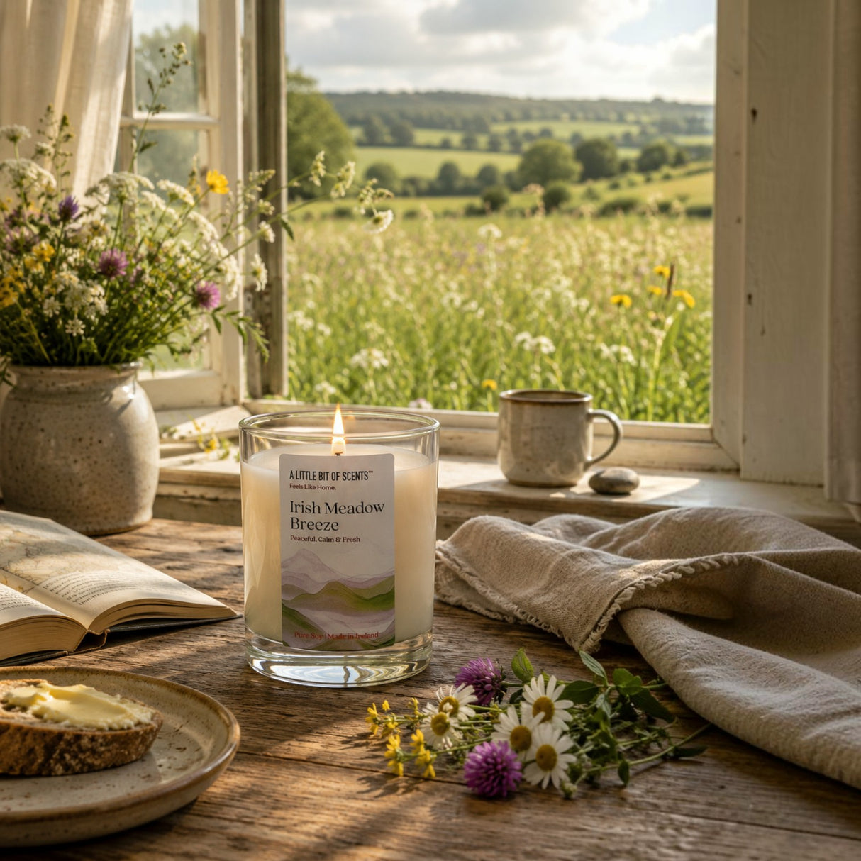 A Little Bit Of Scents - Irish Meadow Breeze Scented Candle
