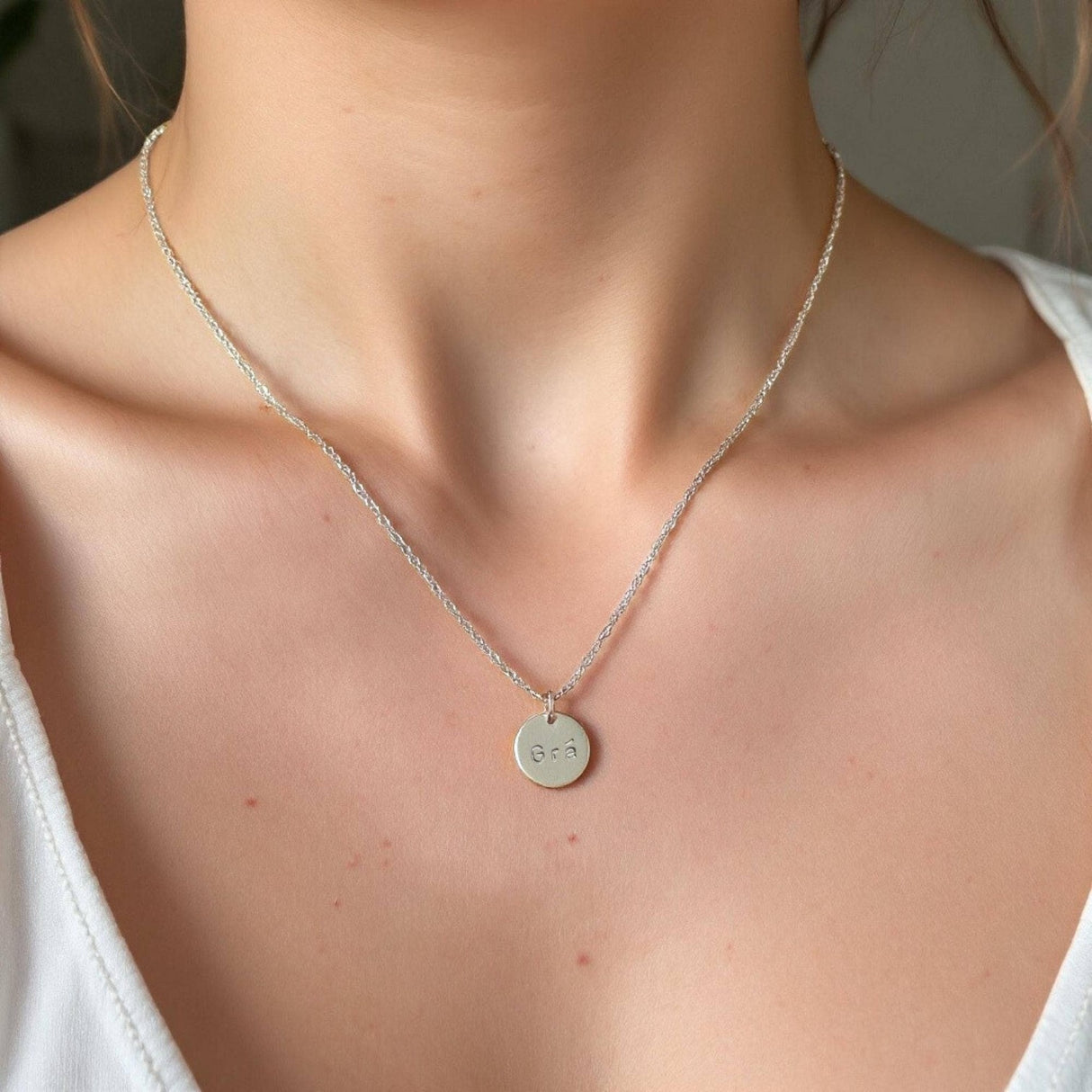 Rudies and Co The Grá Mini Disc Necklace